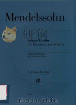 SONATE ES-DUR FUR KLARINETTE UND KLAVIER SONATA IN EB MAJOR FOR CLARINET AND PIANO KLARINETTE IN B C（ PDF版）