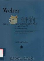 KLARINETTENKONZERT NR.1 F-MOLL OPUS 73 KLAVIERAUSZUG CLARINET CONCERTO NO.1 IN F MINOR OP.73 PIANO R（ PDF版）