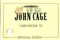 VARIATIONS Ⅵ FOR A PLURALITY OF SOUND SYSTEMS FOR WILLIAM AND NOMA COPLEY 1966 PDF电子版封面 JOHN CAGE