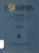 SONATEN KLAVIER UND KLARINETTE ODER VIOLA OPUS 120 URTEXT（1974 PDF版）