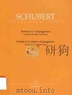 SONATE IN A ARPEGGIONE BEARBEITET FUR FLOTE UND KLAVIER SONATA IN A MINOR ARPEGGIONE ARRANGED FOR FL（1970 PDF版）