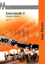 INTERMEDE I SAXOPHONE QUARTET SOLO PIECES 1974 PDF电子版封面 SERGE LANCEN