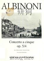 TOMASO ALBINONI CONCERTO A CINQUE OP.5/4 VIOLINO CONCERTATO（1991 PDF版）