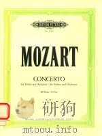 CONCERTO FOR VIOLIN AND ORCHESTRA/FUR VIOLINE UND ORCHESTER BB MAJOR/B-DUR K207（1956 PDF版）
