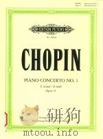 PIANO CONCERTO NO.1 E MINOR/E-MOLL OPUS 11 PIANO SOLO/KLAVIER ZU 2 HANDEN（ PDF版）