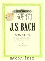 SONATEN FUR VIOLINE UND CEMBALO/FOR VIOLIN AND HARPSICHORD BAND Vol.Ⅰ BWV 1014-1016（ PDF版）