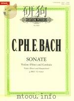 SONATE G-MOLL FUR VIOLINE (FLOTE) UND OBLIGATES CEMBALO VIOLONCELLO（ PDF版）