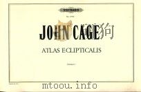 ATLAS ECLIPTICALIS CLARINET 2 CHANGING KEY AND WITH BASS AND CONTRABASS CLARINET AD LIB SEE GENERAL（1961 PDF版）