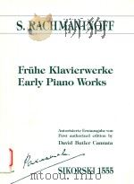 FRUHE KLAVIERWERKE EARLY PIANO WORKS（1992 PDF版）