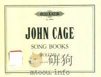 SONG BOOKS VOLUME Ⅰ SOLOS FOR VOICE 3-58 PDF电子版封面 JOHN CAGE