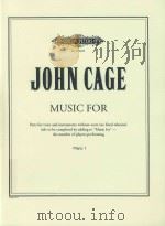 MUSIC FOR PARTS FOR VIOCE AND INSTUMENTS WITHOUT SCORE (NO FIXED RELATION) TITLE TO BE COMPLETED BY（1984 PDF版）