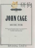 MUSIC FOR PARTS FOR VIOCE AND INSTUMENTS WITHOUT SCORE (NO FIXED RELATION) TITLE TO BE COMPLETED BY（1984 PDF版）