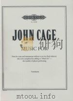 MUSIC FOR PARTS FOR VIOCE AND INSTUMENTS WITHOUT SCORE (NO FIXED RELATION) TITLE TO BE COMPLETED BY（1984 PDF版）