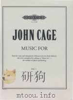MUSIC FOR PARTS FOR VIOCE AND INSTUMENTS WITHOUT SCORE (NO FIXED RELATION) TITLE TO BE COMPLETED BY（1984 PDF版）