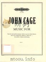 MUSIC FOR PARTS FOR VIOCE AND INSTUMENTS WITHOUT SCORE (NO FIXED RELATION) TITLE TO BE COMPLETED BY（1984 PDF版）