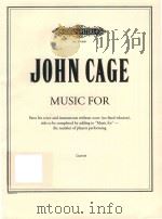 MUSIC FOR PARTS FOR VIOCE AND INSTUMENTS WITHOUT SCORE (NO FIXED RELATION) TITLE TO BE COMPLETED BY（1984 PDF版）
