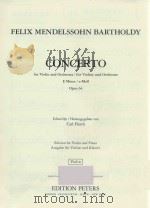 CONCERTO FOR VIOLIN AND ORCHESTRA FUR VIOLINE UND ORCHESTER E MINOR/E-MOLL OPUS 64（1927 PDF版）