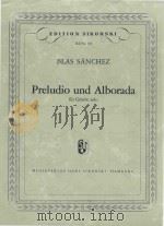 PRELUDIA UND ALBORADA FUR GITARRE SOLO（1970 PDF版）
