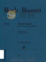 CHORALVORSPIELE BEARBEITUNG FUR KLAVIER CHORALE PRELUDES ARRANGEMENT FOR PIANO（ PDF版）