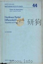 Nonlinear partial differential equations : sequential and weak solutions（1980 PDF版）