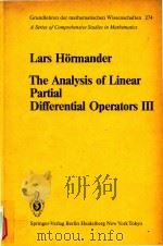The analysis of linear partial differential operators III（1985 PDF版）