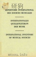 ECRITS IMPRIMES CONCERNANT LA MUSIQUE II M-Z 1971 PDF电子版封面