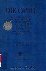 DIE OPER KPITISCHE AUSGABE VON DENKMALERN DER OPERNGESCHICHTE BAND 3 FRANCESCO GASPARINI IL BAJAZET（1985 PDF版）