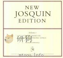 NEW JOSQUIN EDITION VOLUME 7 MASSES BASED ON SECULAR POLYPHONIC SONGS 1 CRITICAL COMMENTARY（1997 PDF版）