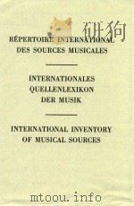 HANDSCHRIFTEN MIT MEHRSTIMMIGER MUSIK DES 14.15.UND 16.JAHRHUNDERTS I（1972 PDF版）