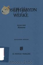 JOSEPH HAYDN WERKE REIHE XXXI KANONS KRITISCHER BERICHT（1993 PDF版）