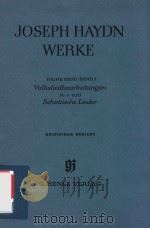 JOSEPH HAYDN WERKE REIHE XXXII BAND 1 VOLKSLIED-BEARBEITUNGEN NR.1-100 SCHOTTISCHE IEDER KRITISCHER（1961 PDF版）