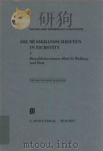 KATALOGE BAYERISCHER MUSIKSAMMLUNGEN THEMATISCHER KATALOG DER MUSIKHANDSCHRIFTEN IN EICHSTATT 1 BENE（1991 PDF版）