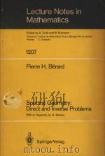 Spectral geometry : direct and inverse problems（1986 PDF版）