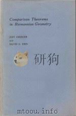 Comparison theorems in riemannian geometry（1975 PDF版）