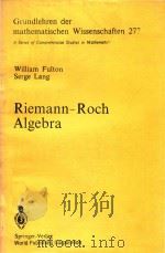 Riemann-Roch Algebra（1985 PDF版）
