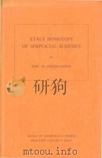 Etale homotopy of simplicial schemes（1982 PDF版）