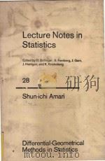 Differential-Geometrical Methods in Statistics（1985 PDF版）