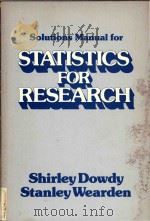 Solutions manual for Statistics for research（1983 PDF版）