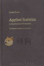 Applied statistics : a handbook of techniques（1982 PDF版）