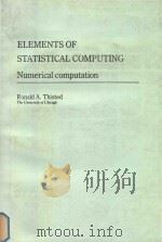 Elements of statistical computing（1988 PDF版）