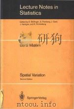 Spatial variation Second Edition（1986 PDF版）