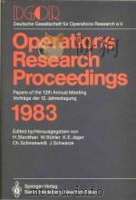 DGOR Papers of the 12th Annual Meeting Vortrage der 12.Jahrestagung（1984 PDF版）