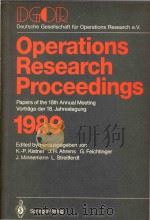 DGOR Papers of the 18th Annual Meeting Vortrage der 18.Jahrestagung（1990 PDF版）