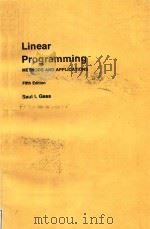 Linear programming methods and applications Fifth Edition（1975 PDF版）