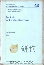 Topics in arithmetical functions : asymptotic formulae for sums of reciprocals of arithmetical funct（1980 PDF版）