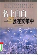 名士自白-我在文革中 下 1999 PDF电子版封面 7204044975 邓瑞全