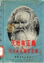 天地有正义：列夫·托尔斯泰的生平  下（1985 PDF版）