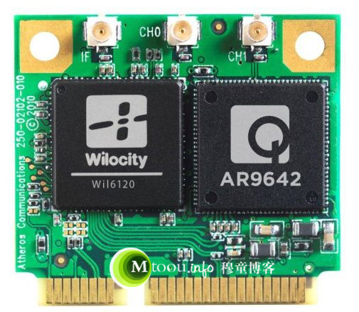 Wilocity Wil6120与Atheros AR9642芯片提供的WiGig